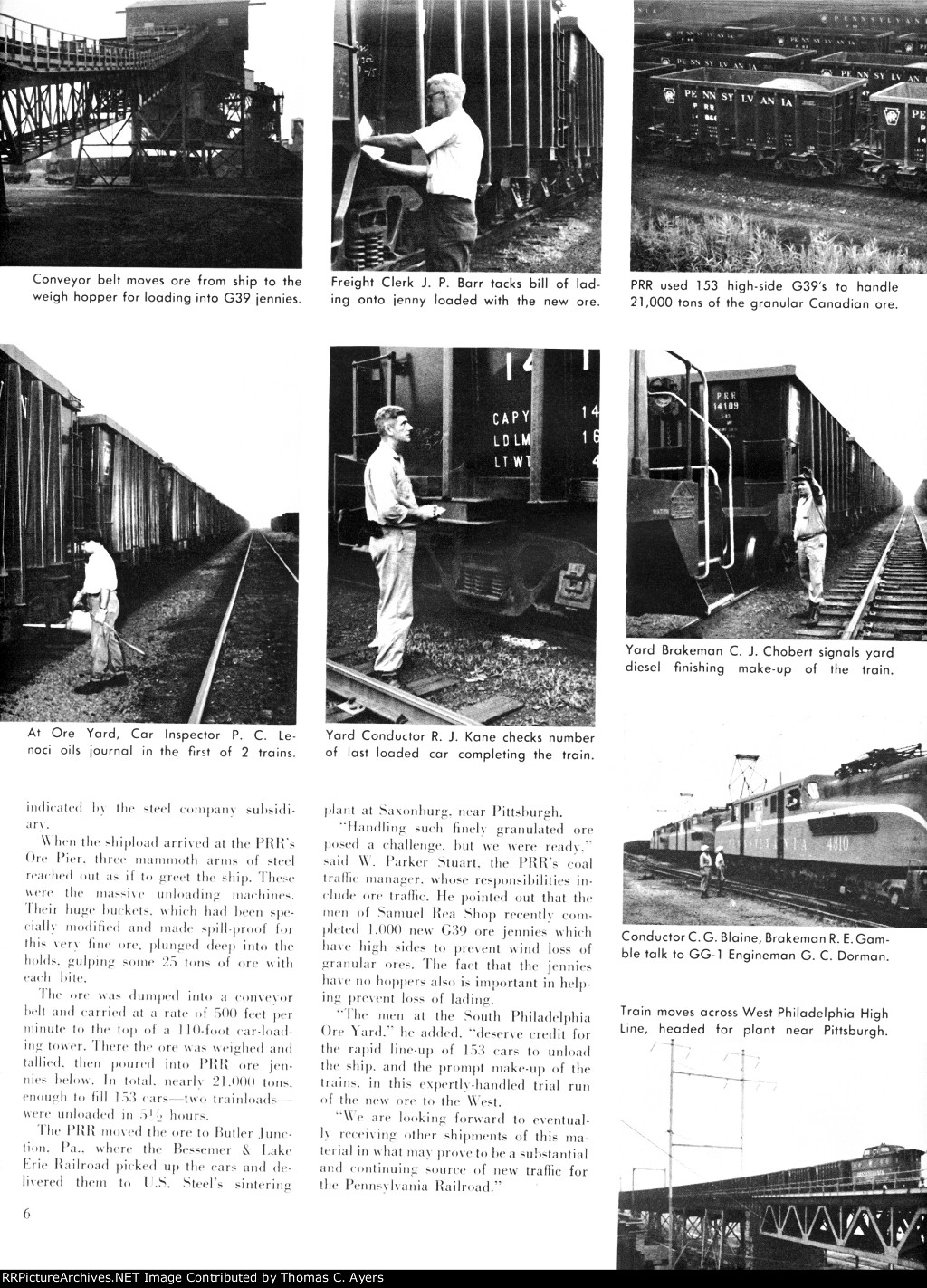 PRR "Ore From Cartier," Page 6, 1961